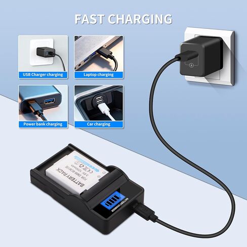 2 حزمة DMW-BCM13E DMW-BCM13 BCM13 بطارية وشاحن USB LED لباناسونيك DMW-BCM13، DMW-BCM13E، DMW-BCM13PP وباناسونيك لوميكس DC-TS7، DMC-FT5، DMC-LZ40، DMC-TS5، DMC-TZ37، DMC-TZ40، DMC-TZ41 in Kuwait