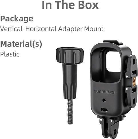 حامل قفص عمودي أفقي قابل للطي لـ DJI Osmo Nano، مع فتحة لولبية مزدوجة 1/4/وصلة محول، إطار حماية ومحول توسيع، تصميم سريع الفك لملحقات DJI Osmo Nano in Kuwait