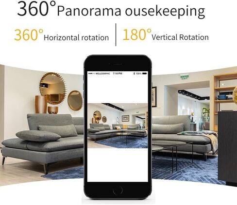 كاميرا أمان داخلية واي فاي مزدوجة النطاق 2.4 جيجا هرتز و5 جيجا هرتز، 1080 بكسل HD 360 درجة إمالة مع التحكم في التطبيق، صوت ثنائي الاتجاه، رؤية ليلية بالأشعة تحت الحمراء، كشف الحركة الذكية، وصلة USB، تخزين SD وسحابي in Kuwait