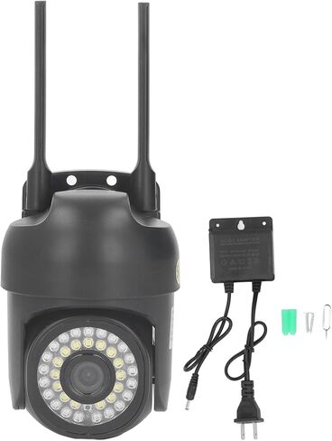 كاميرا FTVOGUE 1080P 2MP للمراقبة الخارجية 2.4 5 جيجا هرتز 350 90 درجة تتبع تلقائي للرؤية الليلية تتبع الحركة بالألوان الكاملة ليلاً (قابس الولايات المتحدة) in Kuwait