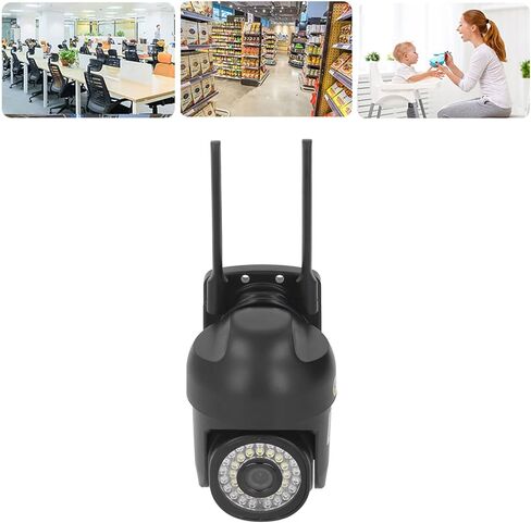 كاميرا FTVOGUE 1080P 2MP للمراقبة الخارجية 2.4 5 جيجا هرتز 350 90 درجة تتبع تلقائي للرؤية الليلية تتبع الحركة بالألوان الكاملة ليلاً (قابس الولايات المتحدة) in Kuwait