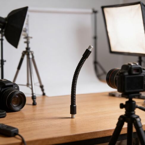 المتانة مرنة معقوفة أنابيب 150 مللي متر 1/4 إلى 3/8 تحويل مسامير قضيب ل Monopod استقبال ضوء حامل الرابط in Kuwait