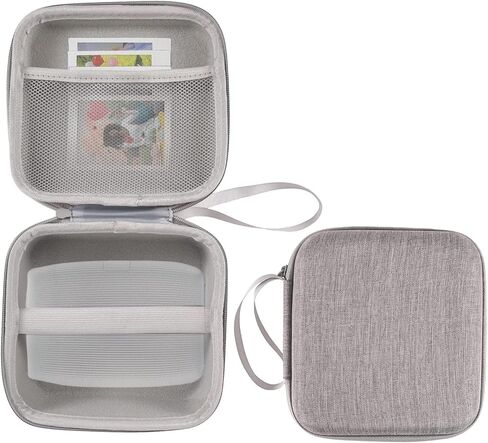 حقيبة تخزين صلبة متوافقة مع طابعة الهاتف الذكي Fujifilm Instax Mini Link 3/2/1، حقيبة حمل طابعة صور صغيرة واقية مع جيب شبكي للملحقات (رمادي) in Kuwait
