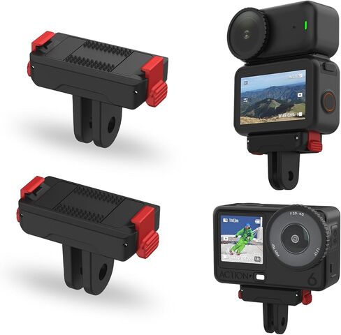 BRDRC 2 Pack Action 6 محول مغناطيسي سريع التحرير لـ DJI Nano، قاعدة توسيع مع محول Go Pro متوافق مع ملحقات DJI Osmo Nano/Action 6 in Kuwait