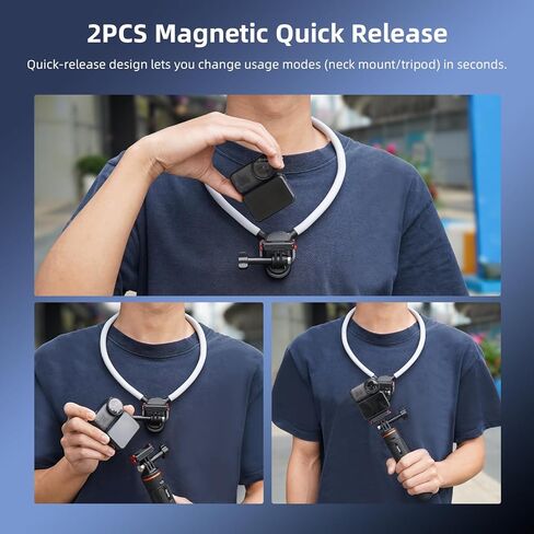 BRDRC 2 Pack Action 6 محول مغناطيسي سريع التحرير لـ DJI Nano، قاعدة توسيع مع محول Go Pro متوافق مع ملحقات DJI Osmo Nano/Action 6 in Kuwait