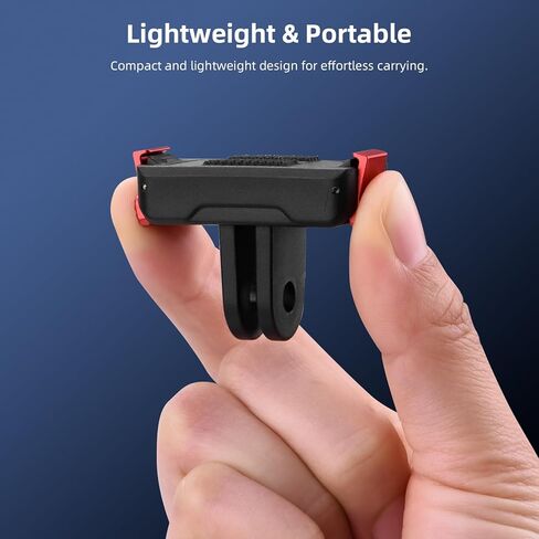 BRDRC 2 Pack Action 6 محول مغناطيسي سريع التحرير لـ DJI Nano، قاعدة توسيع مع محول Go Pro متوافق مع ملحقات DJI Osmo Nano/Action 6 in Kuwait