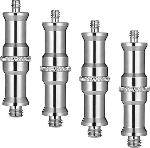 4pcs Standard 1/4 to 3/8 inch Metal Male Convertor Threaded Screw Adapter Tripod Spigot Stud for Studio Light Stand Ball Head Hotshoe/Coldshoe Adapter Flash Holder Wireless Flash Receiver Trigger in Kuwait