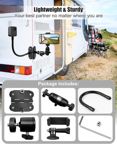 ترقية حامل السياج المغناطيسي المناسب لـ GoPro Mevo Start iPhone وInsta 360، حامل سياج مغناطيسي مرن مناسب لتسجيل البيسبول وألعاب التنس ولجميع الأسطح الحديدية in Kuwait