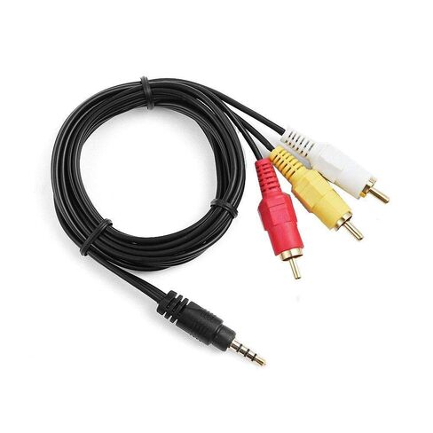 MaxLLTo 3RCA AV A/V وصلة كابل التلفزيون الرصاص لسوني هاندي كام كاميرا الفيديو CCD-TRV418 CCD-TRV338 CCD-TRV48 e CCD-SC55 e in Kuwait