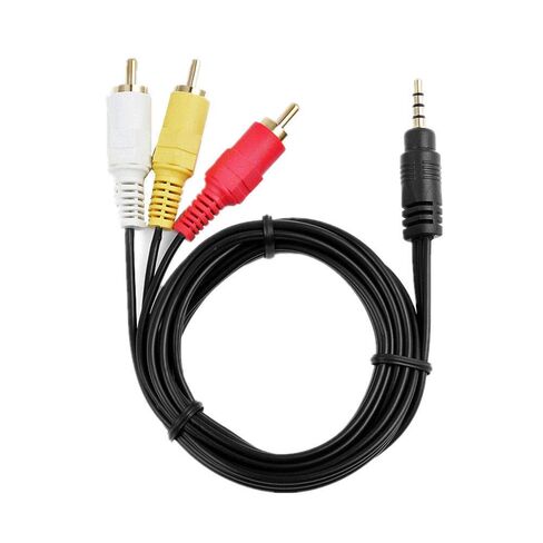 MaxLLTo 3RCA AV A/V وصلة كابل التلفزيون الرصاص لسوني هاندي كام كاميرا الفيديو CCD-TRV418 CCD-TRV338 CCD-TRV48 e CCD-SC55 e in Kuwait