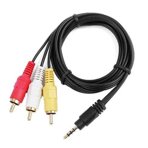 MaxLLTo 3RCA AV A/V وصلة كابل التلفزيون الرصاص لسوني هاندي كام كاميرا الفيديو CCD-TRV418 CCD-TRV338 CCD-TRV48 e CCD-SC55 e in Kuwait