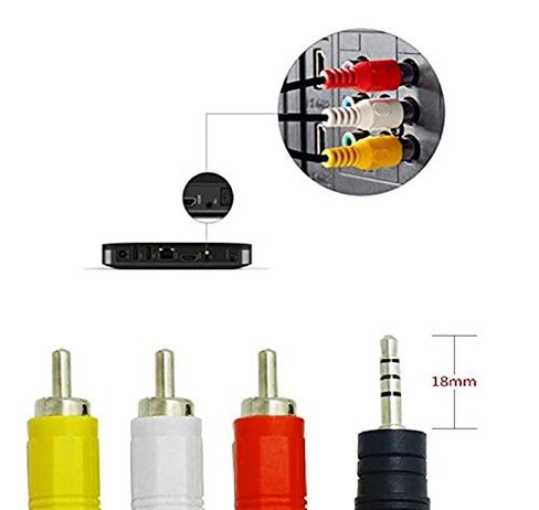 MaxLLTo 3RCA AV A/V وصلة كابل التلفزيون الرصاص لسوني هاندي كام كاميرا الفيديو CCD-TRV418 CCD-TRV338 CCD-TRV48 e CCD-SC55 e in Kuwait