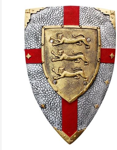 Nice purchase Medieval Knight Crusader Shield Knights Templar Cross Sheild 21 x 14in Home Wall Decoration Party Decor Costume Gifts - PU Rubber Retro Style in Kuwait