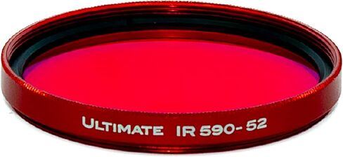 TruColor Ultimate IR 590، مرشح الأشعة تحت الحمراء، ممر الأشعة تحت الحمراء 590 نانومتر للكاميرات ذات الطيف الكامل أو الكاميرات المحولة بالأشعة تحت الحمراء، تأثيرات الأشعة تحت الحمراء الزائفة الزاهية للتصوير الفوتوغرافي الإبداعي والفني (49 مم) in Kuwait