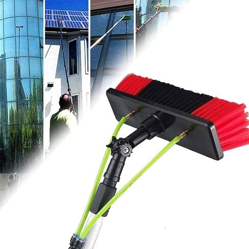 Telescopic Window Cleaning Tool KitProfessional Water Fed Brush & Extendable Pole for Effortless Indoor/Outdoor Window Cleaning Perfect for Home & Office Use in Saudi Arabia