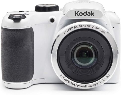 كاميرا رقمية Kodak PIXPRO AZ252 Astro Zoom 16 ميجابكسل (أبيض) مع بطاقة SD وحقيبة سعة 32 جيجابايت (3 عناصر) in Kuwait