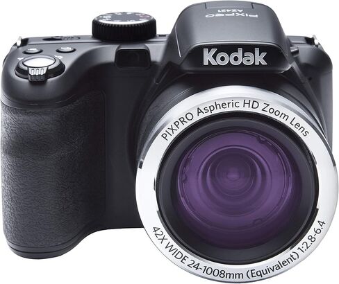 كاميرا رقمية Kodak PIXPRO Astro Zoom AZ421-BK بدقة 16 ميجابكسل مع تكبير بصري 42X وشاشة LCD 3 بوصة (أسود) (متجددة) in Kuwait