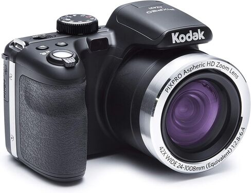 كاميرا رقمية Kodak PIXPRO Astro Zoom AZ421-BK بدقة 16 ميجابكسل مع تكبير بصري 42X وشاشة LCD 3 بوصة (أسود) (متجددة) in Kuwait