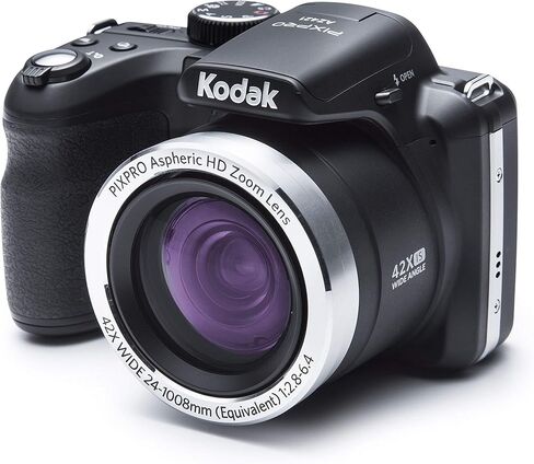 كاميرا رقمية Kodak PIXPRO Astro Zoom AZ421-BK بدقة 16 ميجابكسل مع تكبير بصري 42X وشاشة LCD 3 بوصة (أسود) (متجددة) in Kuwait