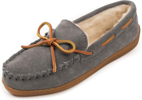 شبشب بدون كعب نسائي من Minnetonka ذو نعل صلب ومبطن بالوبر in Kuwait