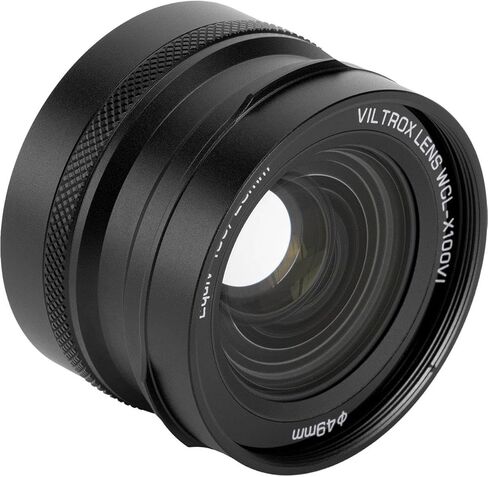 WCL-X100VI عدسة تحويل واسعة لكاميرات فوجي فيلم X100، أسود in Kuwait