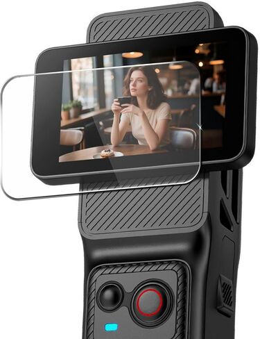 قطعتان من واقي الشاشة متوافق مع SJCAM C400، طبقة ناعمة مرنة ممتازة متوافقة مع كاميرا الحركة المحمولة SJCAM C400، مضادة للخدش وبصمات الأصابع عالية الدقة، ملحقات الكاميرا in Kuwait