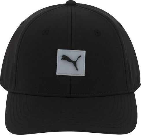 PUMA unisex adult Stretch Fit Baseball Cap, Black/Small Red, Large-X-Large US in Saudi Arabia
