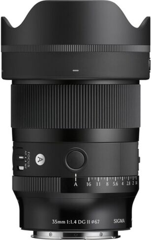 مجموعة عدسات Sigma 35mm f/1.4 DG II Art المتوافقة مع حامل L (إطار كامل) مع فلتر للأشعة فوق البنفسجية + حافظة غطاء العدسة + مجموعة تنظيف + قطعة قماش (5 قطع) in Kuwait