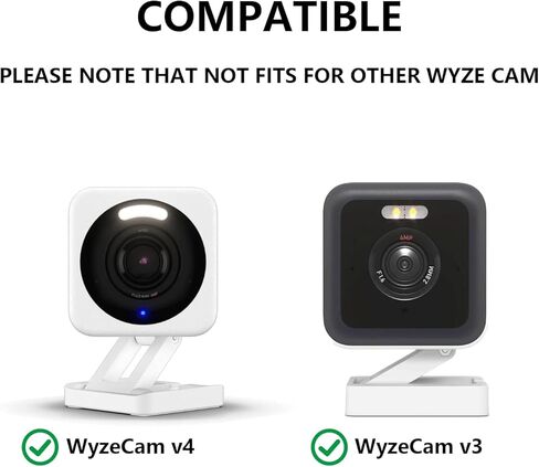 قطعتان من حامل نافذة كاميرا الأمان متوافق مع Wyze Cam V4/V3، لا يتطلب تركيب مثقاب ولا مسامير - ليس للجزء المزدوج أو الزجاج المصنفر in Kuwait