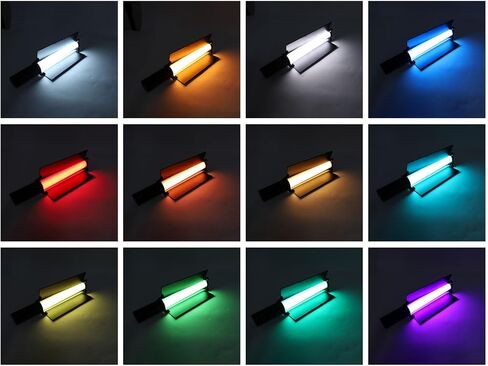 عصا إضاءة فاباتر RGB، 192 مصباح LED 20 وات، إضاءة فيديو LED بتصميم مغناطيسي 95+ CRI 1800K 9000K لإنشاء محتوى تسجيل الفيديو in Kuwait