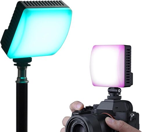 ضوء فيديو RGB، 10 وات RGB ملء ضوء LED صغير مع سطوع قابل للتعديل ودرجة حرارة اللون وشاشة LCD، لصورة مدونة الفيديو الفوتوغرافية in Kuwait
