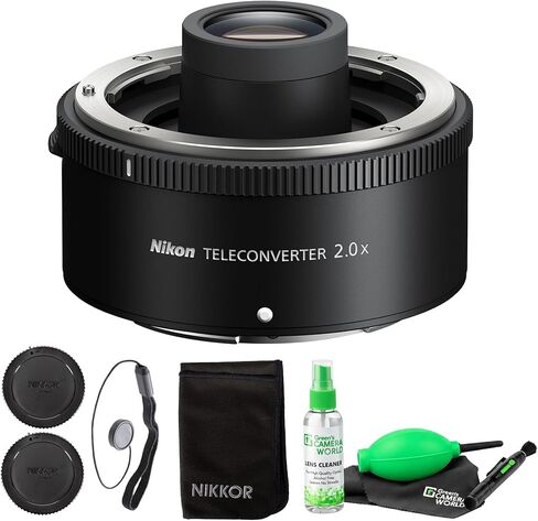 محول تقريب Nikon Z TC-2x، حامل Z، تكبير 2X، يحافظ على قياس التركيز البؤري التلقائي VR، متوافق مع مجموعة مختارة من عدسات NIKKOR Z مع مجموعة تنظيف in Kuwait