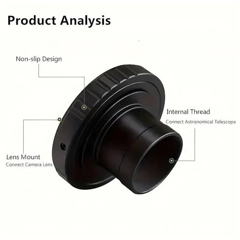 Full Metal 1.25" Telescope T2 Adapter Ring for DSLR Cameras, for(for Pentax Pk) in Kuwait