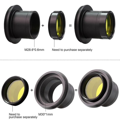 Full Metal 1.25" Telescope T2 Adapter Ring for DSLR Cameras, for(for Pentax Pk) in Kuwait