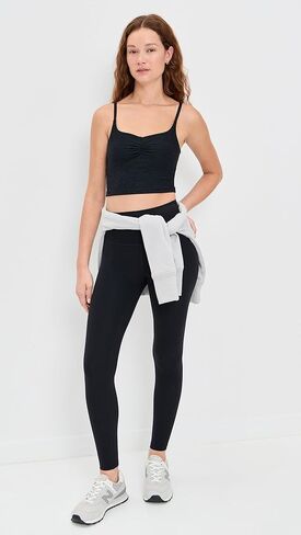 Beyond Yoga Women's Spacedye Raise The Barre Shirred Cropped Tank in Saudi Arabia
