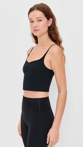 Beyond Yoga Women's Spacedye Raise The Barre Shirred Cropped Tank in Saudi Arabia