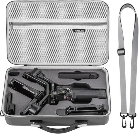 Coyktonty RS 5 Carrying Case, Portable PU Leather Storage Case Travel Shoulder Bag for DJI RS5 Gimbal Stabilizer and Accessories in Kuwait