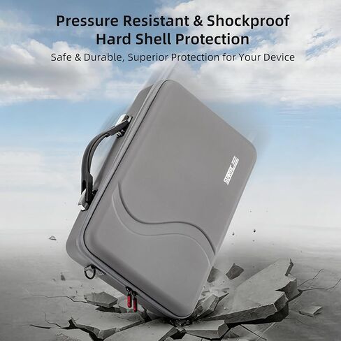 Coyktonty RS 5 Carrying Case, Portable PU Leather Storage Case Travel Shoulder Bag for DJI RS5 Gimbal Stabilizer and Accessories in Kuwait