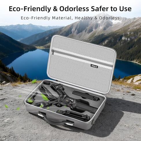 Coyktonty RS 5 Carrying Case, Portable PU Leather Storage Case Travel Shoulder Bag for DJI RS5 Gimbal Stabilizer and Accessories in Kuwait