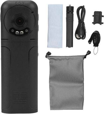 Tbest كاميرا يمكن ارتداؤها 1440P HD Night LCD WiFi Body Video Recorder ركوب الدراجات إنفاذ القانون in Kuwait
