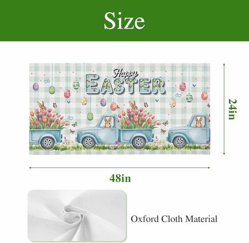 Easter Eggs Fluorescent Light Covers for Ceiling Lights 4x2 feet,3 Pack Magnetic Light Filters for Classroom,Tulip Green Plaid Spring Bunny Butterfly Flower Fluorescent Lamp Shade Panel for Office in Saudi Arabia
