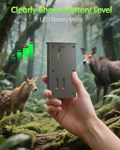 حزمة بطارية ليثيوم كشف جديدة بقدرة 6000 مللي أمبير في الساعة متوافقة مع كاميرا الصيد Reveal Ultra وX وX Pro وPro 3.0 وX Gen 2.0 3.0 وXB وSK والطاقة الشمسية وUSB القابلة لإعادة الشحن، طاقة دائمة للصيد in Kuwait