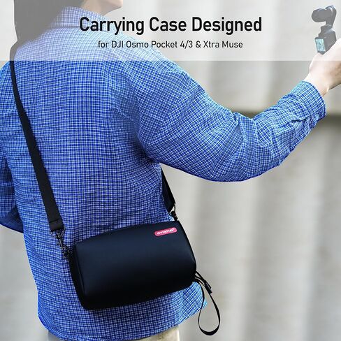 CYNOVA Carrying Case for DJI Osmo Pocket 4 Accessories, Portable Travel Storage Bag with Shoulder Strap, Large Capacity DJI Pocket 4 Protective Case Compatible with Pocket 4/3 / Xtra Muse Camera in Kuwait