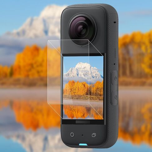 واقي شاشة متوافق مع Insta 360 X5، 3 عبوات من الأفلام الناعمة البديلة بصلابة 9H، أفلام مضادة لبصمات الأصابع ومضادة للوهج in Kuwait