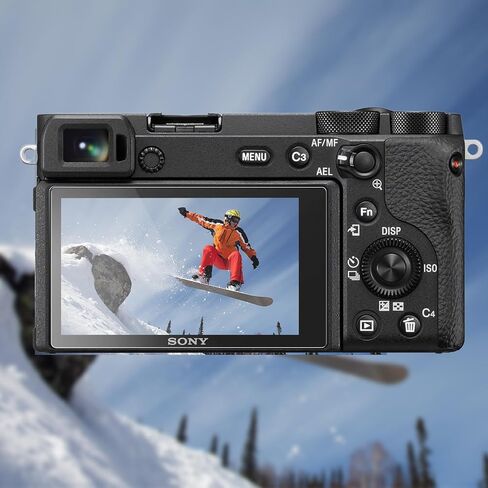 واقي شاشة متوافق مع هاتف Sony Alpha A6600، 3 عبوات بديلة من الزجاج المقوى بصلابة 9H، أفلام مضادة لبصمات الأصابع ومضادة للوهج in Kuwait
