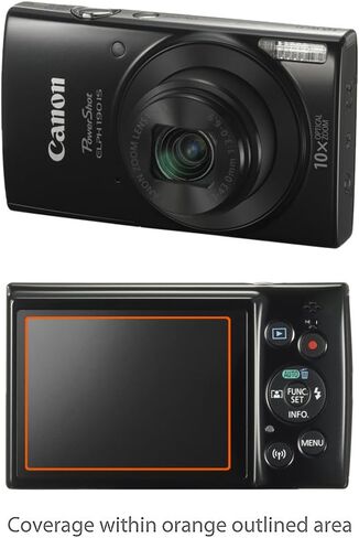 واقي شاشة BoxWave متوافق مع Canon Powershot ELPH 190 - زجاج ClearTouch، حماية شاشة من الزجاج المقوى 9H in Kuwait