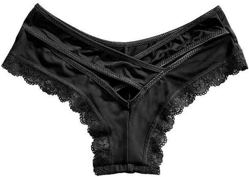 Women's Underwear, High Elastic Design, Comfortable Contrast Lace Cross Panty women underwear in Saudi Arabia