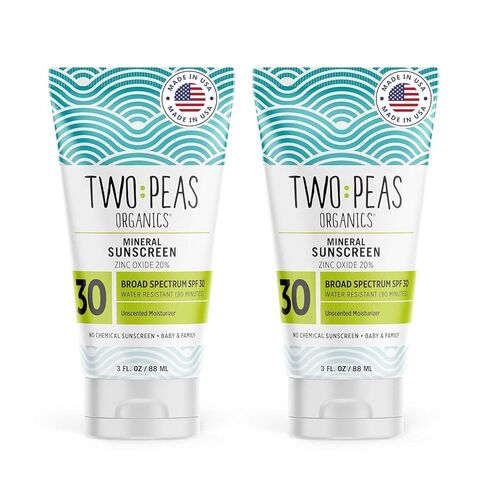 All Natural Organic SPF 30 Sunscreen Lotion - Coral Reef Safe - Baby, Kid & Family Friendly - Chemical Free Mineral Based Formula - Waterproof & Unscented - 3oz (1 Pack) in Saudi Arabia