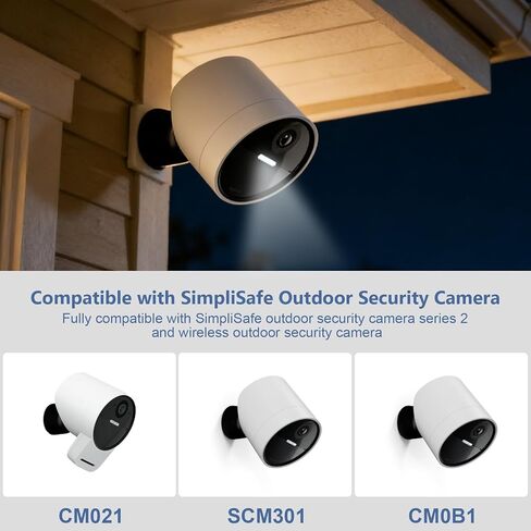 حزمة بطارية إضافية للكاميرا الخارجية لكاميرات الأمان اللاسلكية الخارجية SimpliSafe، بطارية BAT1 بقدرة 7000 مللي أمبير في الساعة مع كابل شحن من النوع C، حزمة واحدة in Kuwait