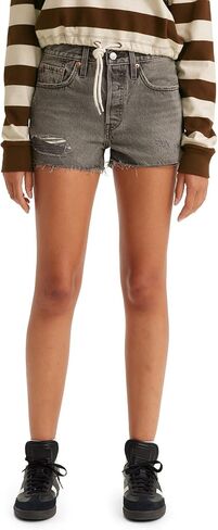 شورت Levi's 501 الأصلي عالي الارتفاع للنساء (متوفر أيضًا في Plus)، (جديد) Hit Escape (يتقلص ليناسب)، 31، قياسي in Saudi Arabia